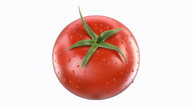 un pomodoro che ha gocce d'acqua su di esso