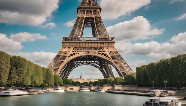 un ponte su cui c'è la parola Eiffel