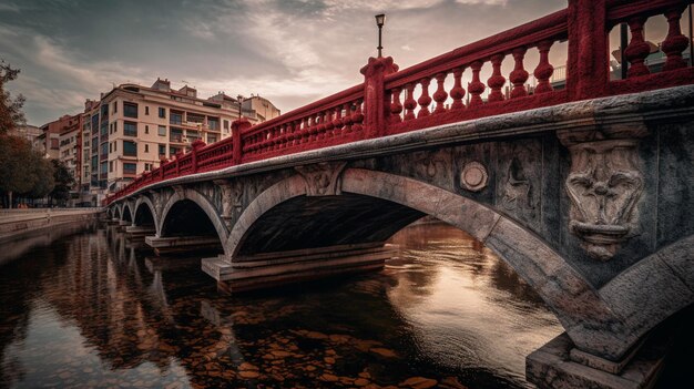 Un ponte sul fiume a Dublino