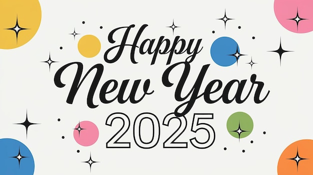 un poster che dice buon anno nuovo
