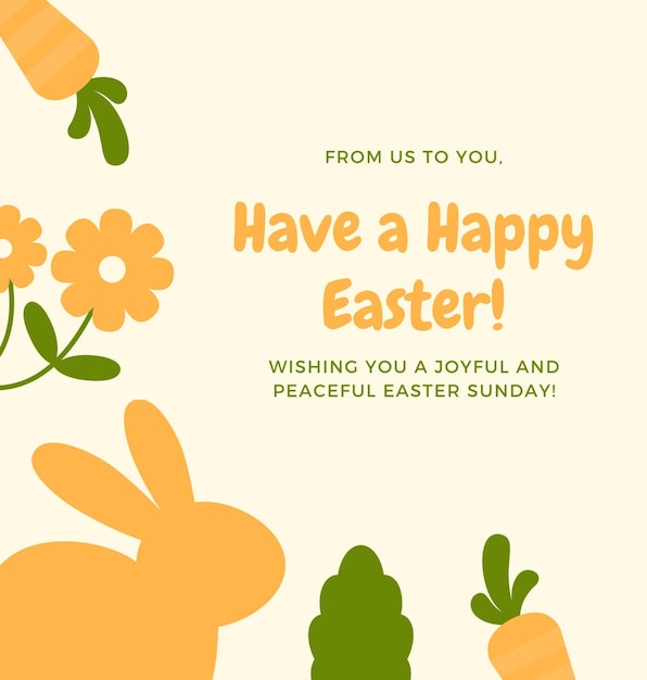 un poster con i nostri auguri di Buona Pasqua