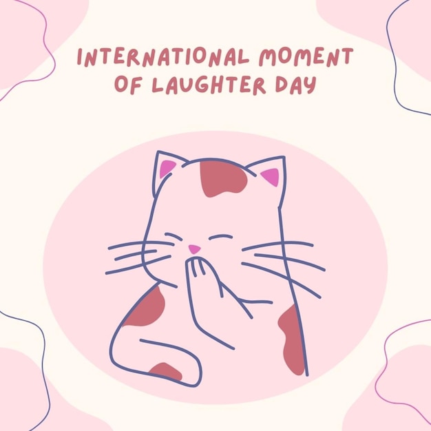 un poster con il naso di un gatto e uno sfondo rosa con il noso di un Gatto rosa
