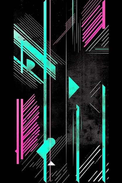 Un poster con scritto "neon".