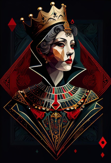 Un poster con sopra scritto "la regina delle arti".