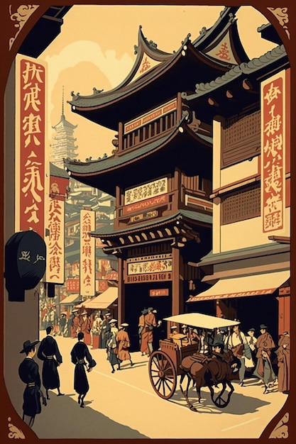 Un poster con su scritto "il mercato cinese".