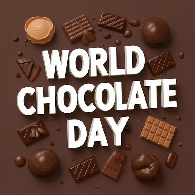 un poster della giornata mondiale del cioccolato