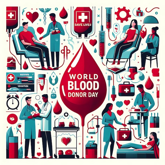 un poster della giornata mondiale del sangue