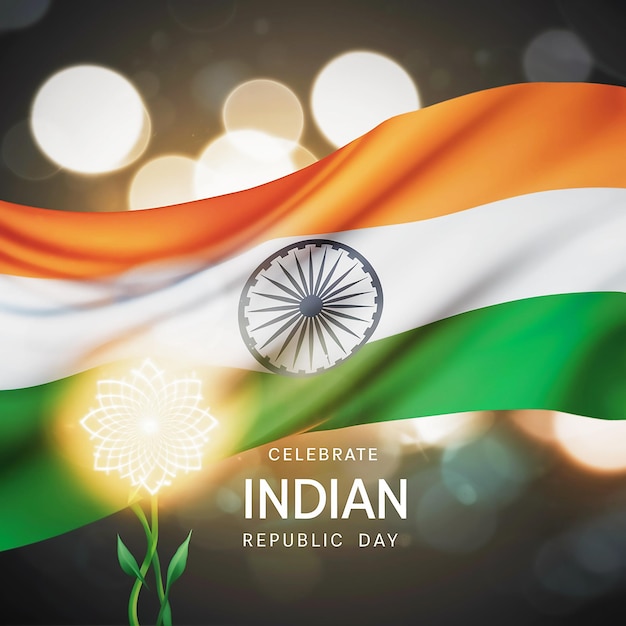 un poster della Giornata nazionale indiana indiana con il testo indiano indiano su di esso
