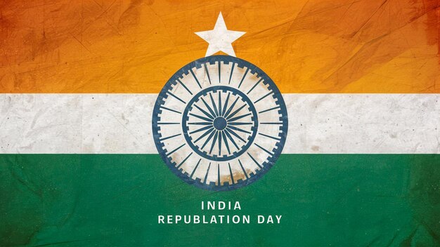 un poster dello stato indiano è mostrato su uno sfondo verde e bianco
