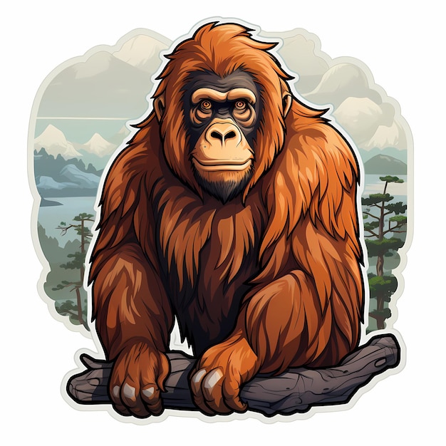 un poster di un gorilla dell'anno della scimmia
