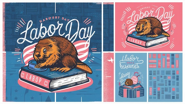 un poster di un orso marrone con le parole giorno giorno giorno su di esso