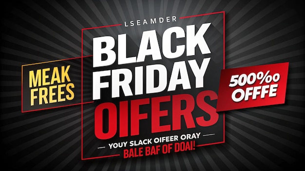 un poster per il Black Friday