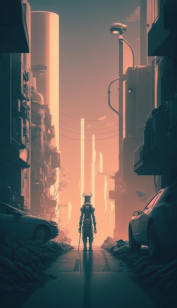 Un poster per il film alieno in città