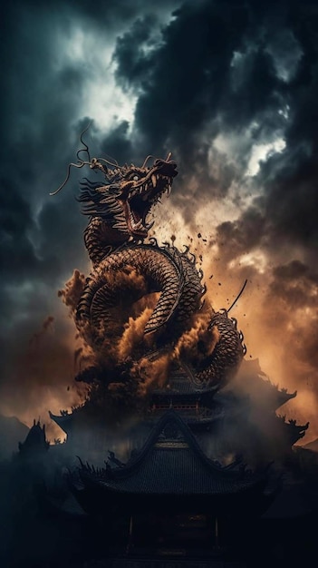 Un poster per il film drago.