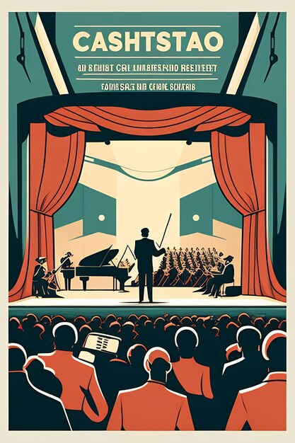 un poster per il film intitolato " Il primo concerto "