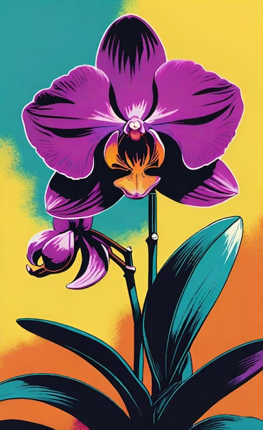 un poster per il film " L'orchidea viola "