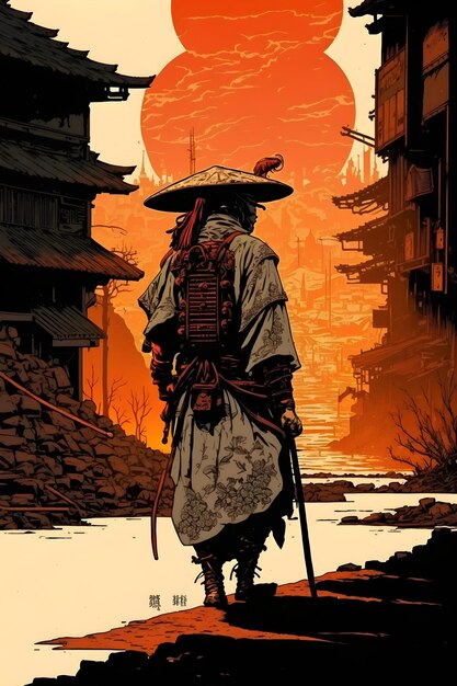 Un poster per il film samurai