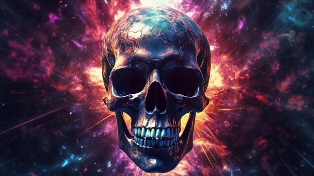 Un poster per il film The Skull