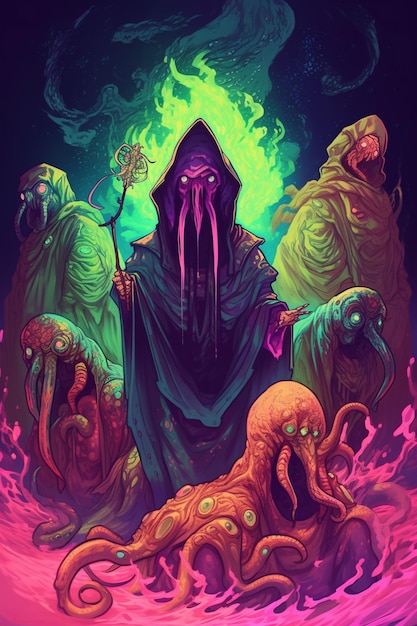 Un poster per il gioco cthulhu