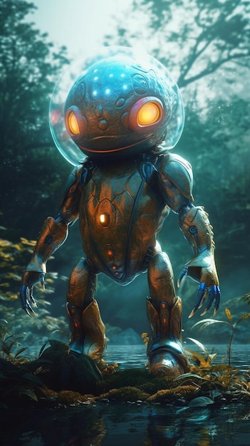 Un poster per il gioco robot chiamato il robot