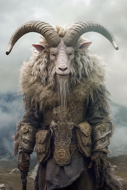 Un poster per il nuovo film di Ram chiamato la capra.