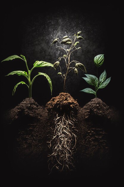 Un poster per il progetto vita vegetale.