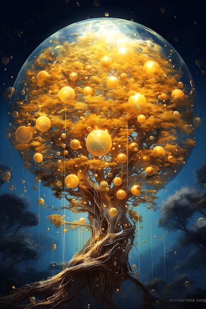 Un poster per l'albero d'oro.