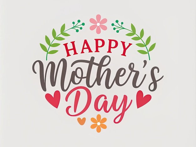 un poster per la felice festa della madre con fiori e una citazione della festa della madre