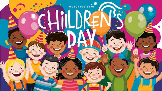 un poster per la giornata dei bambini