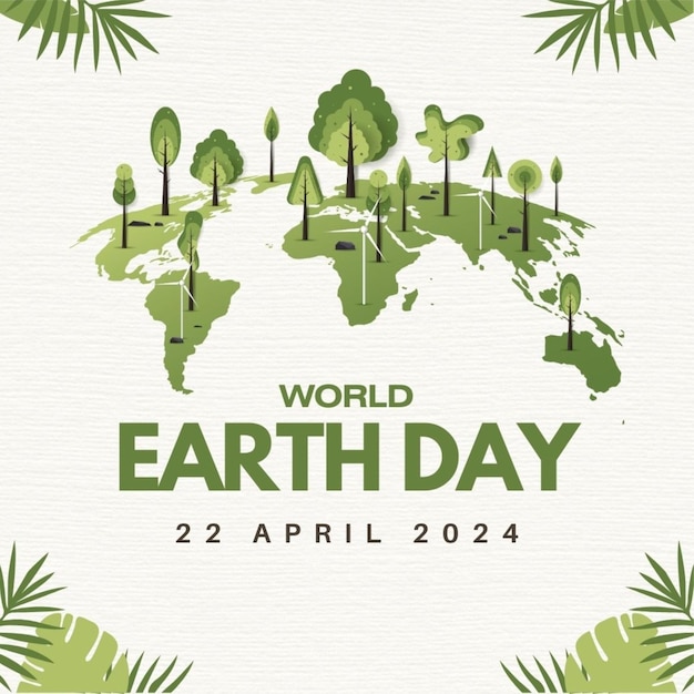 un poster per la Giornata della Terra con un poster della Giornata Mondiale