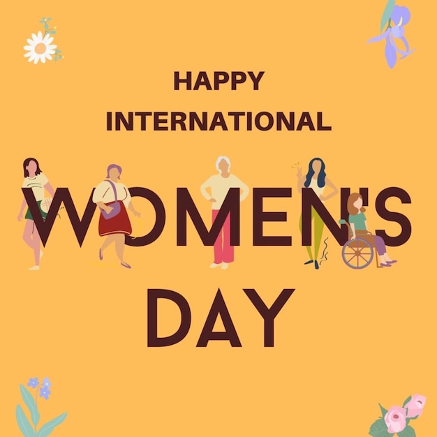un poster per la Giornata Internazionale della Donna