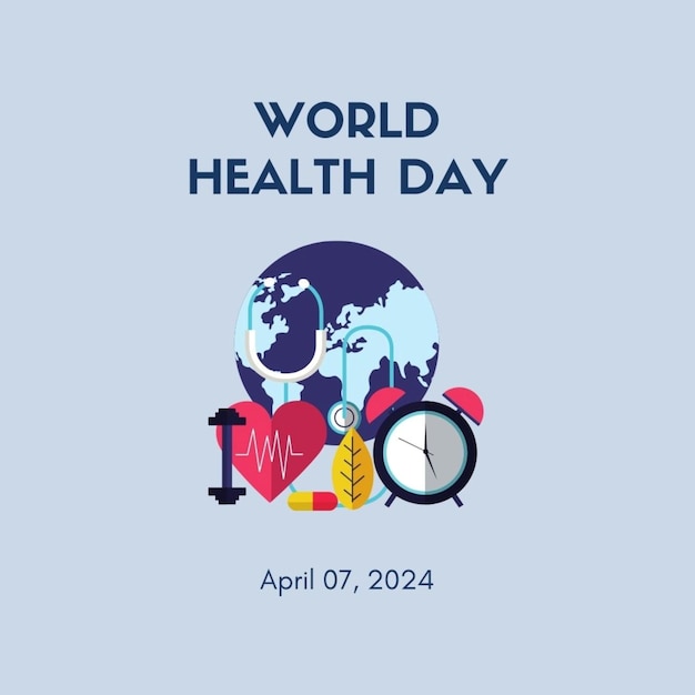 un poster per la Giornata Mondiale della Salute con un poster della Giornata mondiale