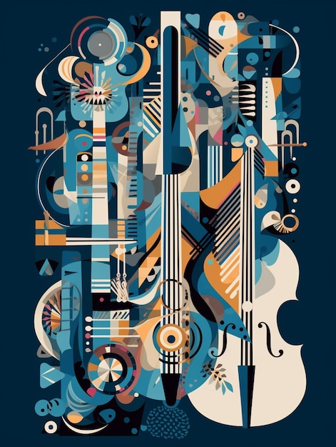 Un poster per la musica dell'era del jazz.