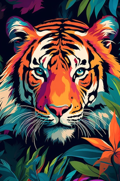 un poster per la tigre di persona