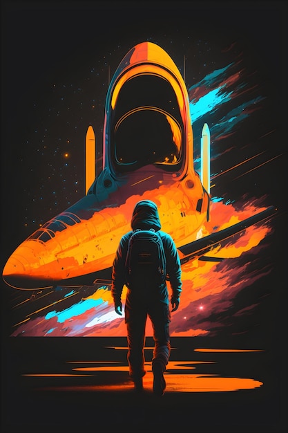 Un poster per lo Space Shuttle.