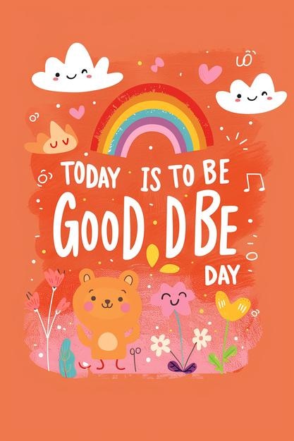 un poster per oggi è di essere una buona giornata