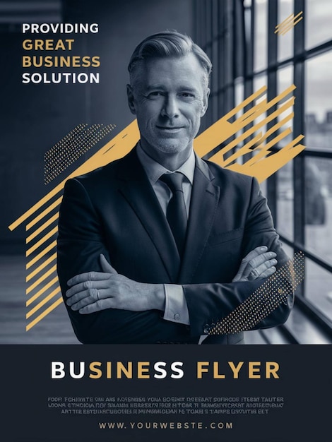 un poster per un'azienda che dice business flying