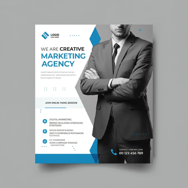 un poster per un'azienda chiamata "Stiamo creando un sito web"