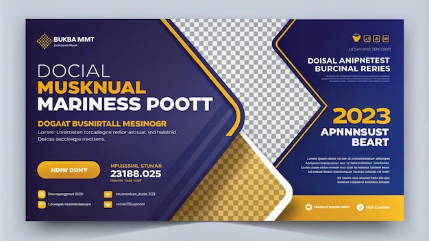 un poster per un biglietto da visita che dice "business sociale"