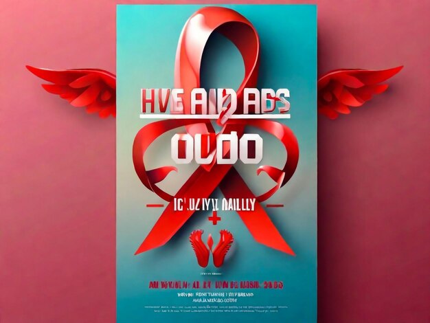 un poster per un evento chiamato live con un nastro rosso su di esso