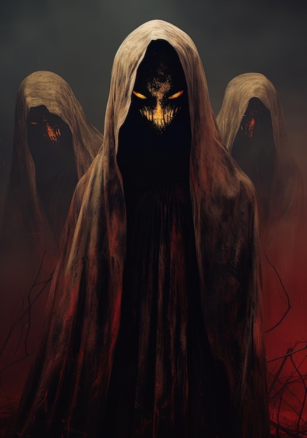 un poster per un film horror chiamato La morte di un demone