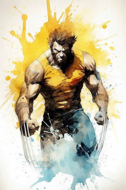 un poster per un fumetto intitolato L'uomo della lotta.