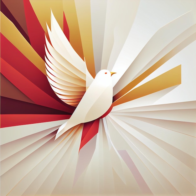 Un poster per un libro intitolato La colomba bianca.