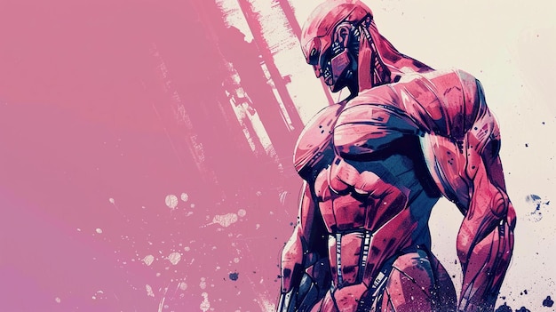 un poster per un personaggio di fumetti chiamato personaggio di romanzi a fumetti