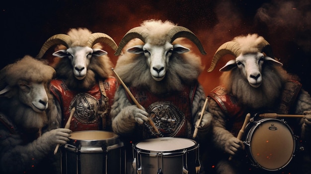 Un poster per una band musicale chiamata Band Ram