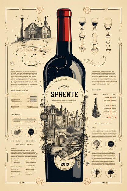 un poster per una bottiglia di splendore