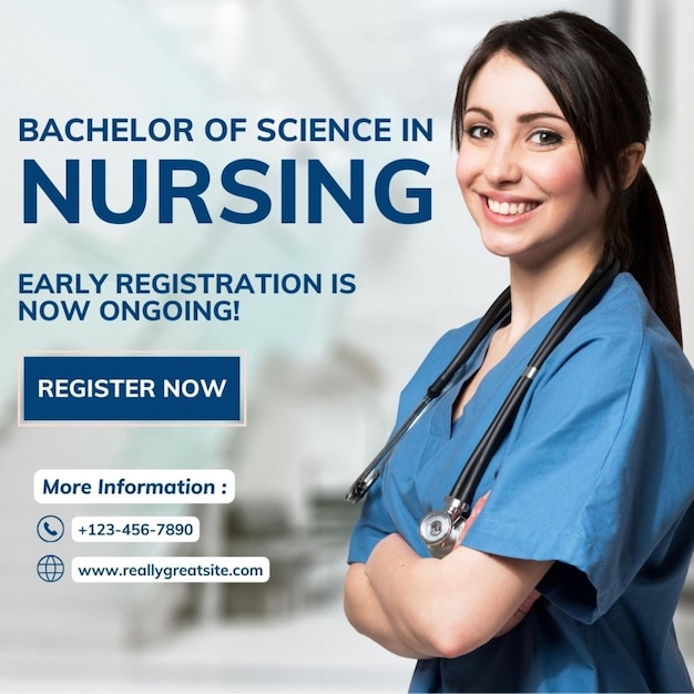 un poster per una donna in pratica medica