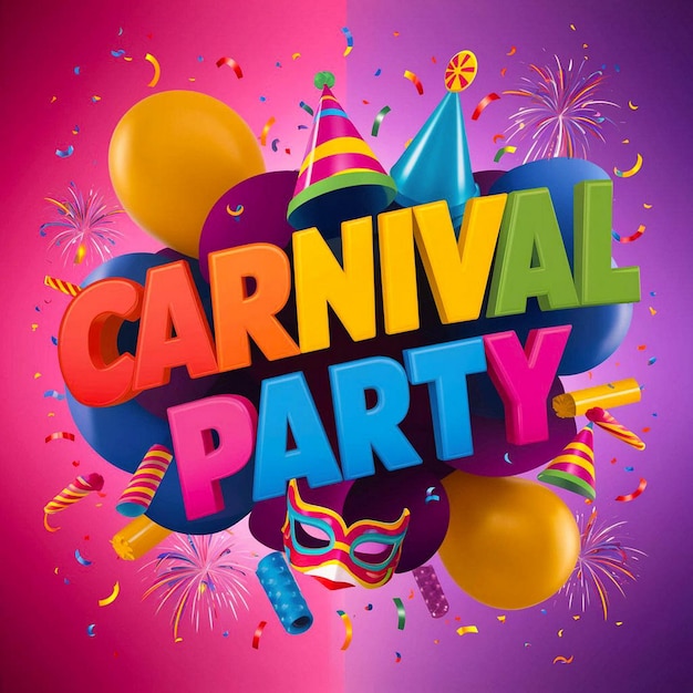 un poster per una festa con una festa su di esso