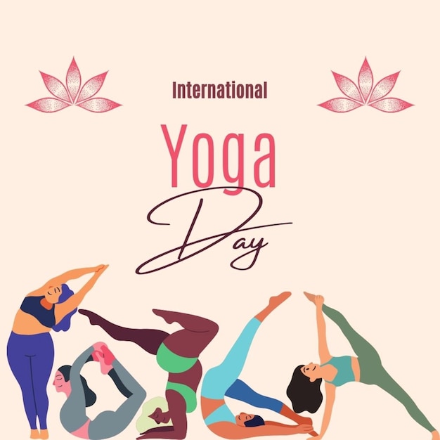 un poster per una lezione di yoga con una donna che fa yoga