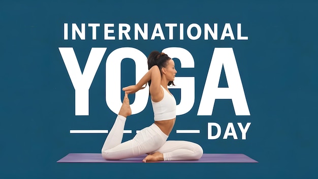 un poster per una lezione di yoga con una donna che fa yoga